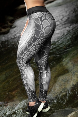 Legging Dynamite Reptilian Cinza Legging Dynamite Reptilian Cinza