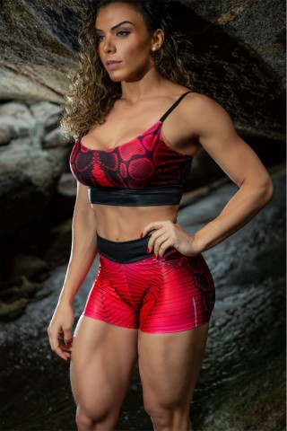 Shorts Dynamite Reptilian Vermelho