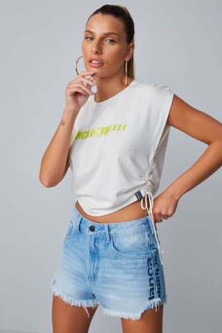 Jeans Shorts Lança Perfume Comfort Low