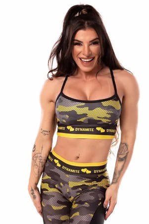 Top Dynamite Swimmer Camouflaged Yellow