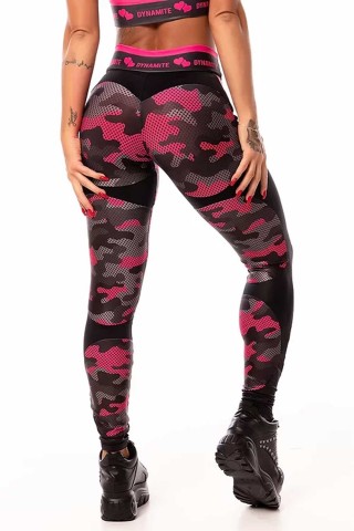 Legging Dynamite Apple Booty Camuflada Rosa