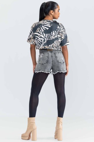 Printed Flat Glory Cropped