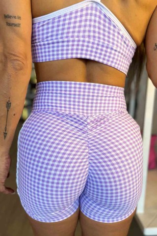 Lilac Check Set w/u