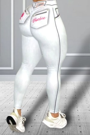 Legging Fake Jeans Barbie Donna Shape