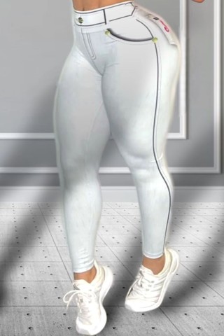 Legging Fake Jeans Barbie Donna Shape