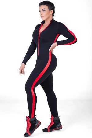 Red Black Suplex Firestorm Jumpsuit