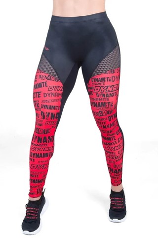 Black Red Shadow Strike Fitness Leggings