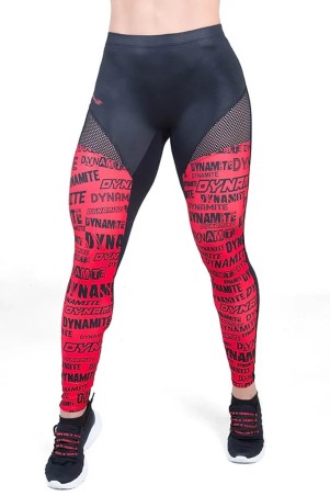 Legging Fitness Shadow Strike Preto Vermelho