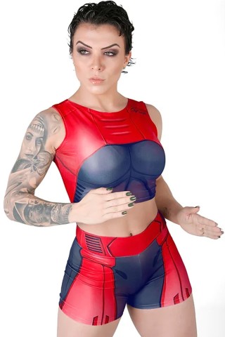 Short Fitness Dynamite Scarlet Blaze