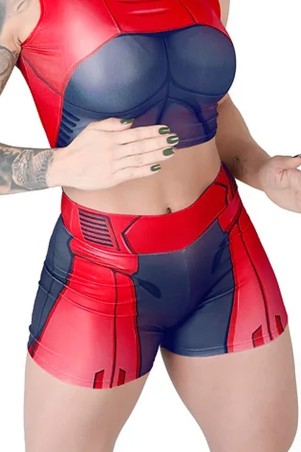 Short Fitness Dynamite Scarlet Blaze