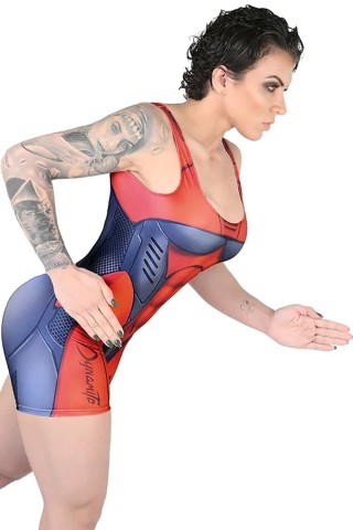 Macaquinho Fitness Dynamite Scarlet Blaze