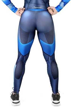 Fitness Leggings Dynamite Holo Blue