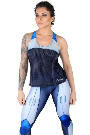 Holo Blue Dynamite Fitness Tank Top