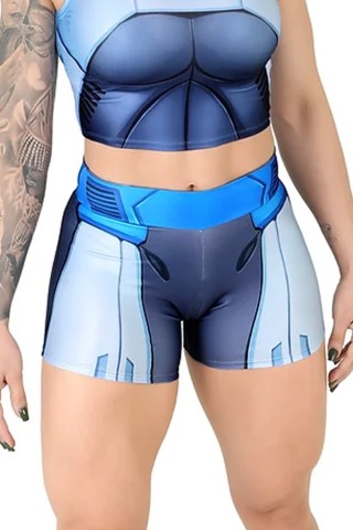 Short Fitness Dynamite Holo Blue Short Fitness Dynamite Holo Blue