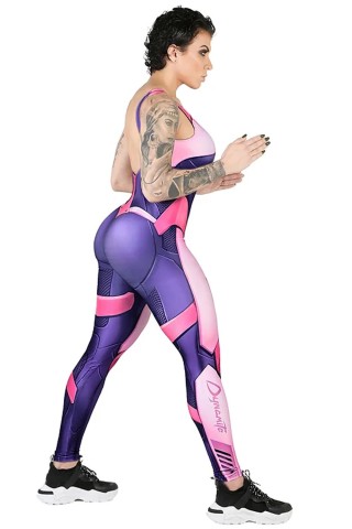 Macacão Fitness Dynamite Robo Rose