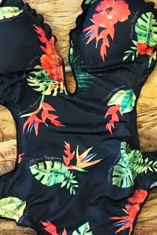 Swimsuit Ripple Lírio Vermelho Infantil Swimsuit Ripple Lírio Vermelho Infantil