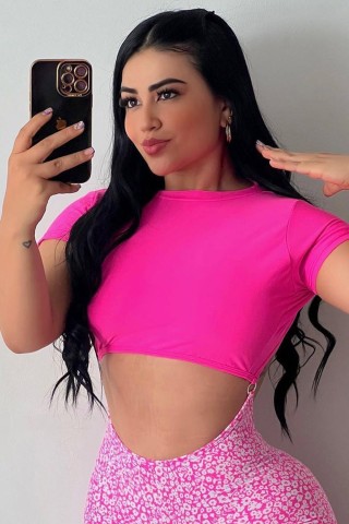 Macaquinho Audaces Flora Pink