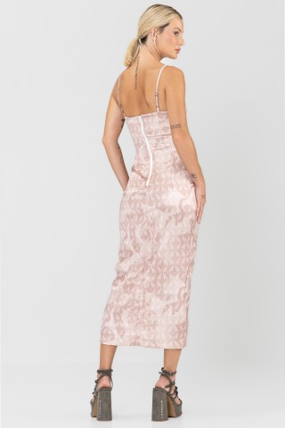 Elementary beige dress