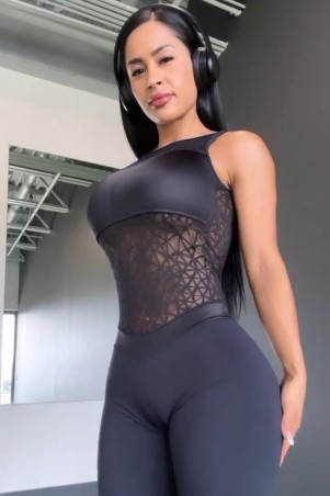 Macacão Fabric Lock Preto