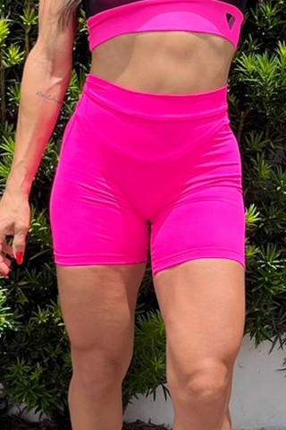 Pink Neon Push Up Shorts