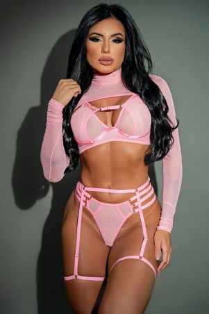 Conjunto Beatriz Completo Rosa Bebê