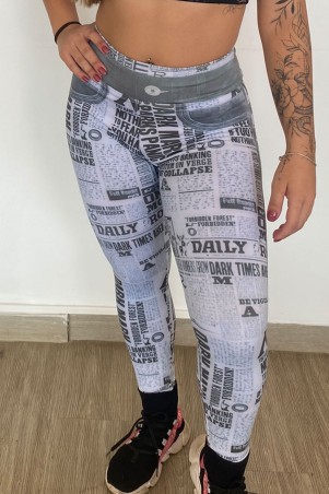 Front Page Print Leggings