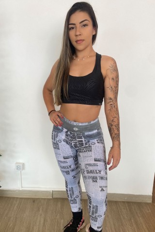 Legging Front Page Estampada