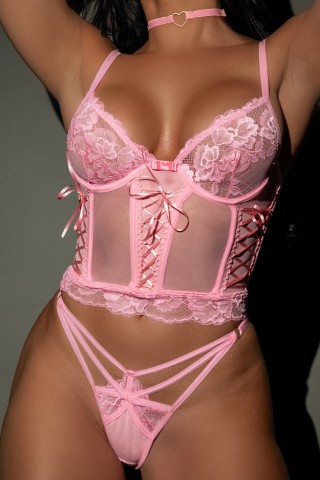 Conjunto Michelle Rosa