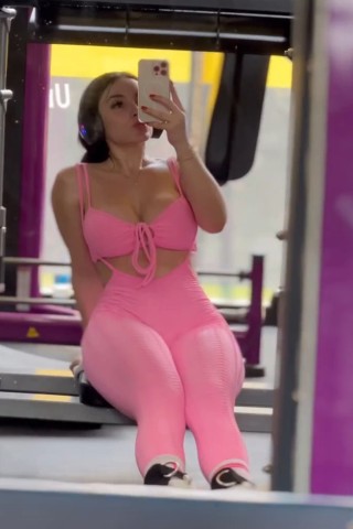 Pink Brocade Planter