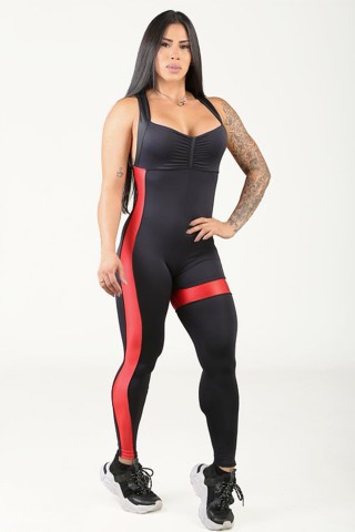 Mage Red Fitness Jumpsuit