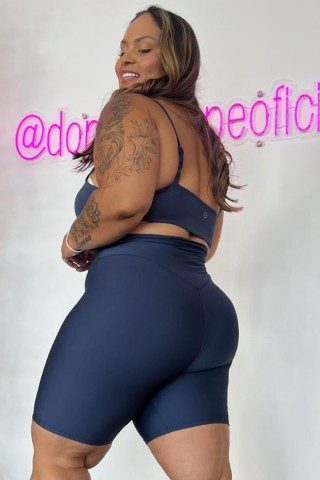 Adjustable Navy Blue Strap Top