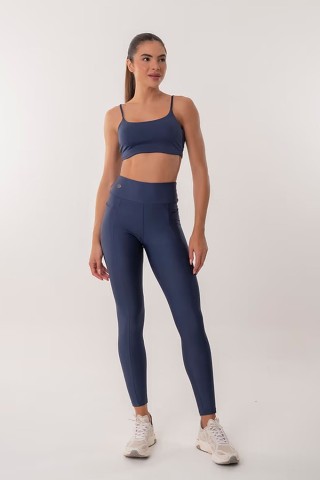 Adjustable Navy Blue Strap Top