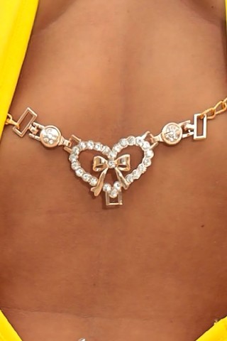 Corrente Lovely Hearts Dourada