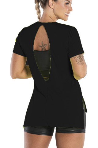 Blusa Costas Abertas Preta