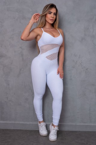 New Tela White Jumpsuit
