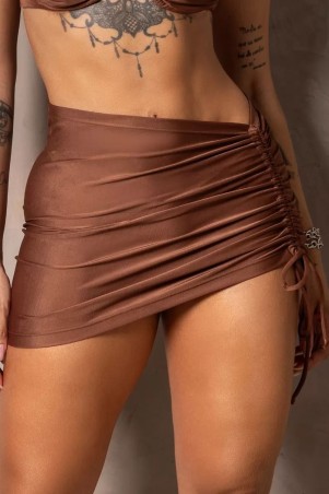 Stunning Brown Beach Cover-up Skirt