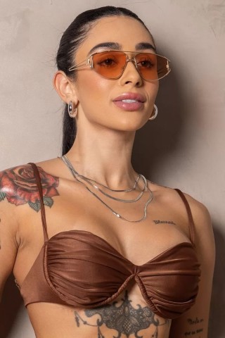 Stunning Brown Bikini Top