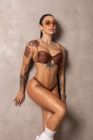 Top Biquíni Stunning Marrom