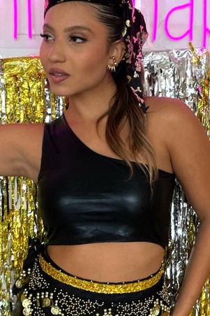 Black Off Shoulder Top