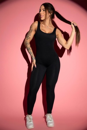 Fatal Shape Black Jumpsuit w/o