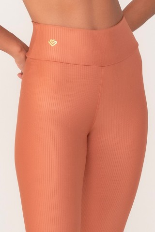 Legging 3D Listrado Coral