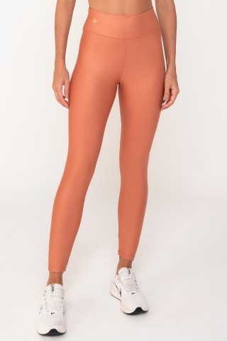 Legging 3D Listrado Coral
