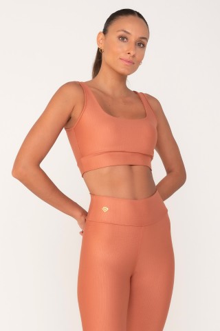 Top 3D Listrado Coral Top 3D Listrado Coral