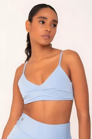 Minimal Vibe Light Blue Top