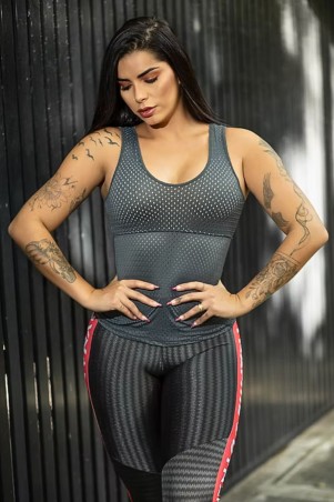 Trend Metalic Dynamite Canvas Tank Top