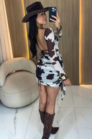 Brown Vaquejada Dress