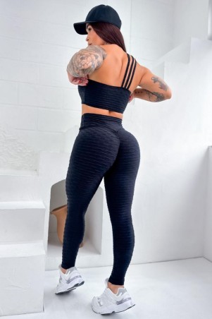 One Shoulder Energy Black Set W/U