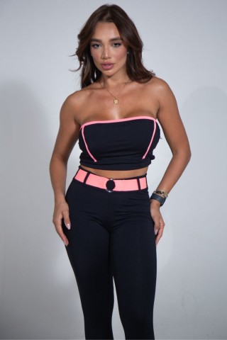 Legging Empina Bumbum Cinto Elastico C/E