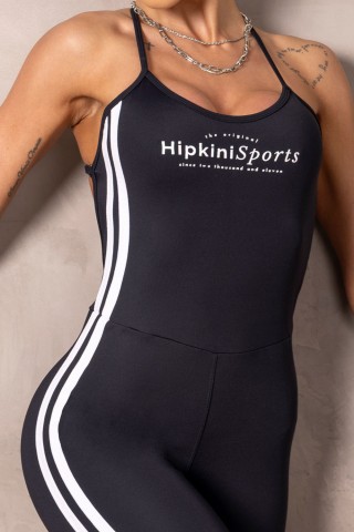 Macacão Fitness Brighten Preto Com Silk