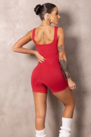 Seamless Brighten Red Fitness Jumpsuit